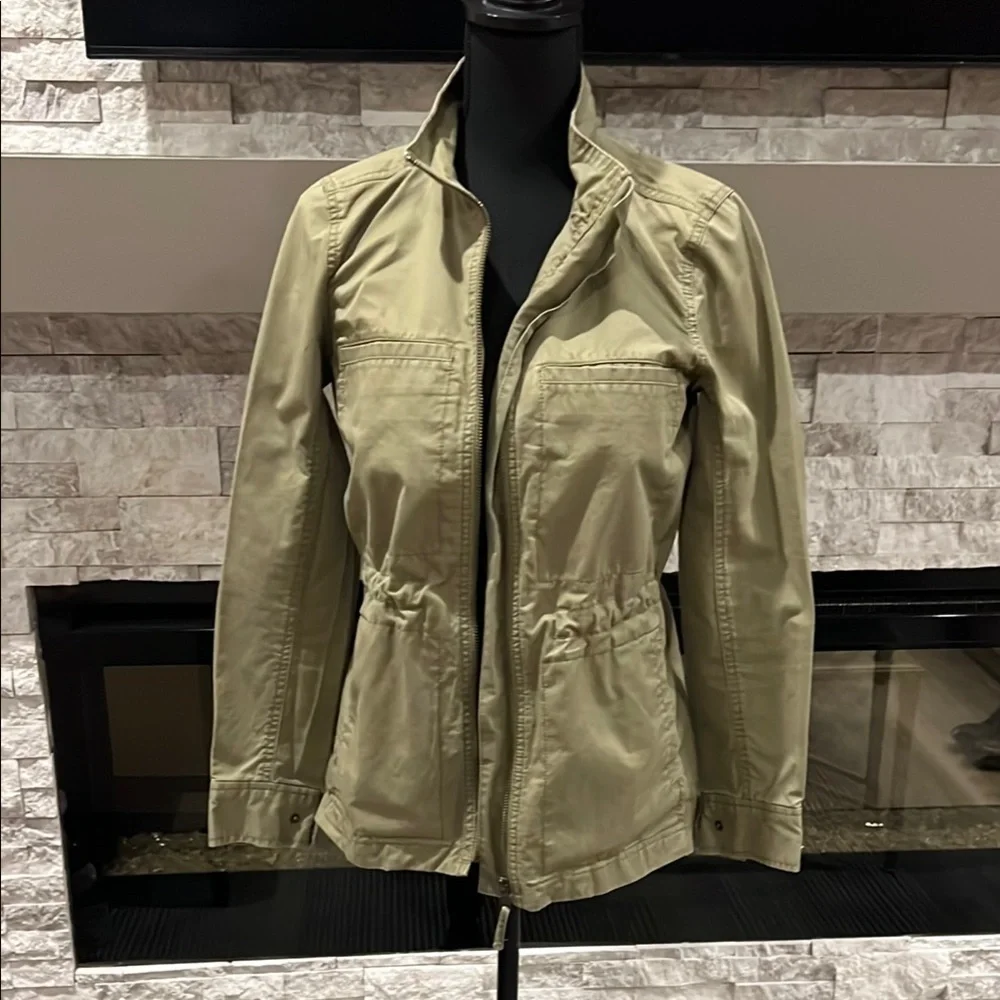 J Crew military green utility jacket size XS